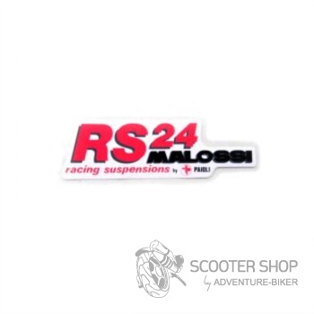 Malossi RS 24 samolepka na skútr 14x4,5 cm - 1ks - 95181