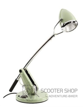 Stylová lampa v designu skútr Vespa zelená