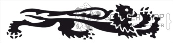 Malossi samolepka LOGO LVA pravé na skútr 16,6x4 cm černá - 1ks