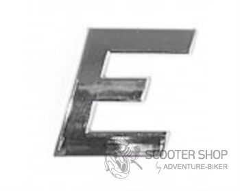 Znak E samolepící PLASTIC