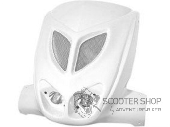 Přední maska BCD Extreme Tuning s dvojitým halogenem na YAMAHA SLIDER - bílá
