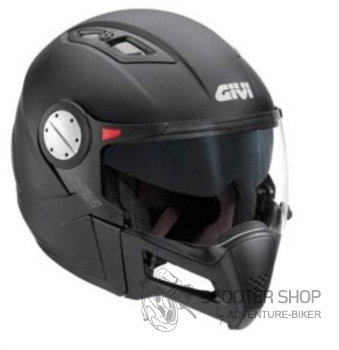 Helma GIVI X.01 N900 černá matná se sluneční clonou, 2 čelisti