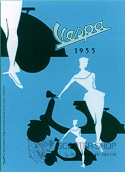 Plakát vespa " Vespa 1955 " 60 x 80 cm VPPO17