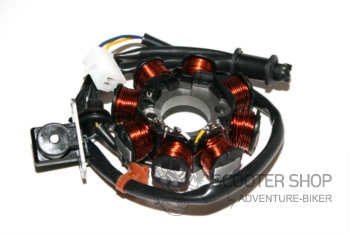 Stator alternátoru na skútr Peugeot VIVACITY / X FIGHT / TREKKER / LOOXOR / 50/100
