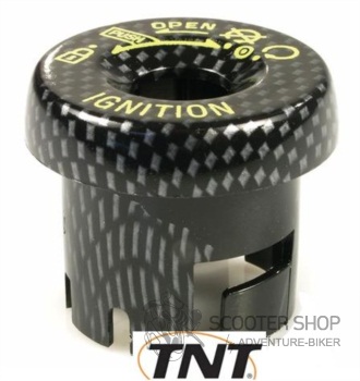 Krytka spínací skříňky TNT scooter pro skútry MBK Nitro/Ovetto Yamaha Aerox - karbon