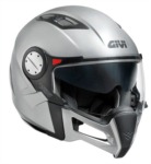 Helma GIVI X.01 G779 stříbrná se sluneční clonou, 2 čelisti