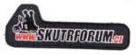 Nášivka www.SKUTRFORUM.cz tříbarevná 13 cm x 4,5 cm