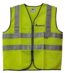 Reflexní výstražná vesta na zip na skútr moto