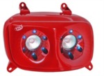 Tuningová světla na skútr LED od TNT pro MBK Booster a YAMAHA Bw's 12, červené