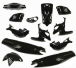 Sada plastů BGM na skútr Gilera Runner 50 - 200ccm do r.v. 05 - černá
