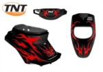 Sada plastů TNT pro skútr MBK Booster Spirit / YAMAHA BWs - 3 ks - černo/červené- 366117
